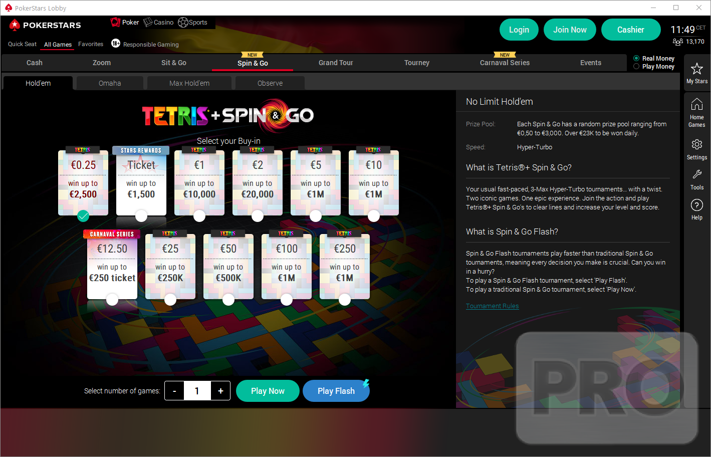 PokerStars Rolls Out New LSNG Leaderboard Promotion, Tetris + Spin & Go