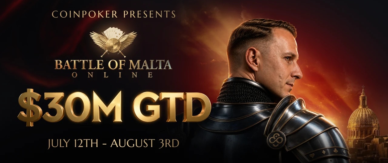 CoinPoker Teams Up with Battle of Malta for Record-Breaking $30M Online Festival