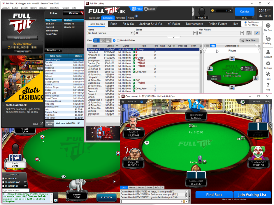 Full Tilt Rush Poker, Software