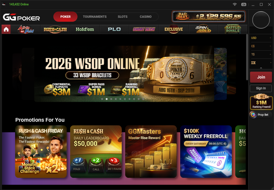 GGPoker WSOP Online 2026 Schedule Gets Biggest Shake-Up Since Launch