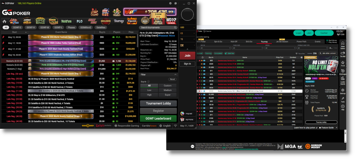 A Tale of Two Series: GGPoker's World Festival and PokerStars' Anniversary Series