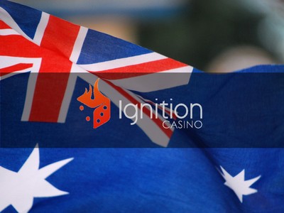 Screenshot of the Ignition Casino Australia lobby interface showing game categories.