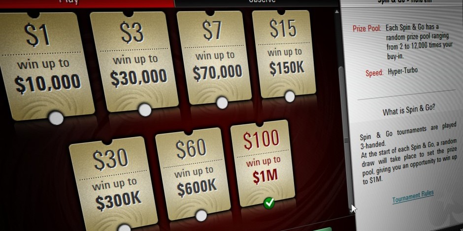 The $1 Million Prize: PokerStars Changes Spin and Go ...