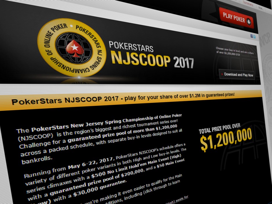 PokerStars Schedules Ambitious 1.2m SCOOP in New Jersey Poker