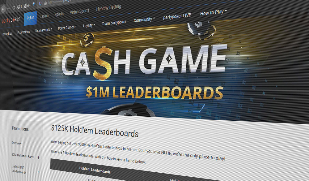 Partypoker leaderboard