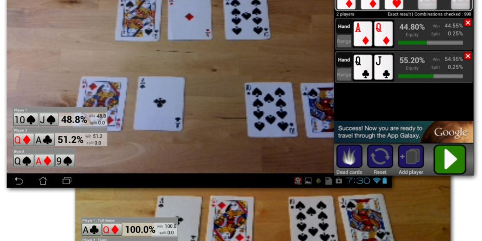 Poker Odds Camera Adds Showdown Equity To Your Home Game Poker Industry Pro