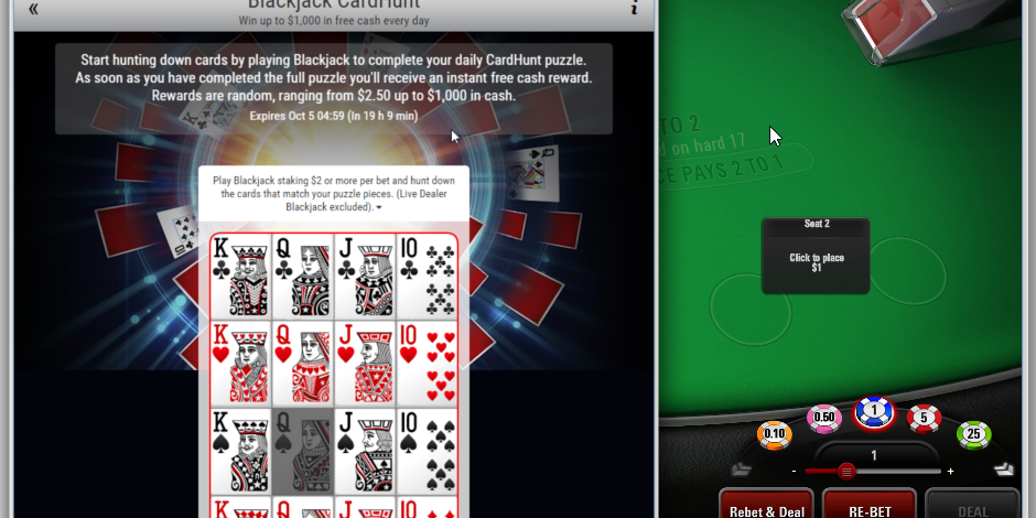 Can You Play Blackjack On Pokerstars