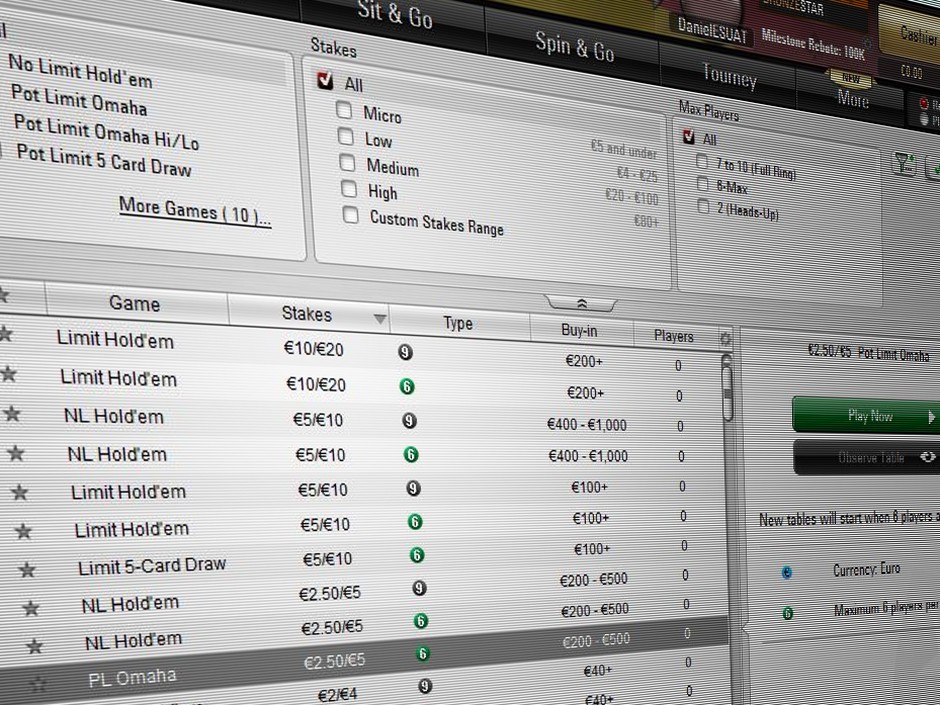 The New Normal Pokerstars To Trial Removal Of Table And Seat Selection Across All Cash Games Poker Industry Pro