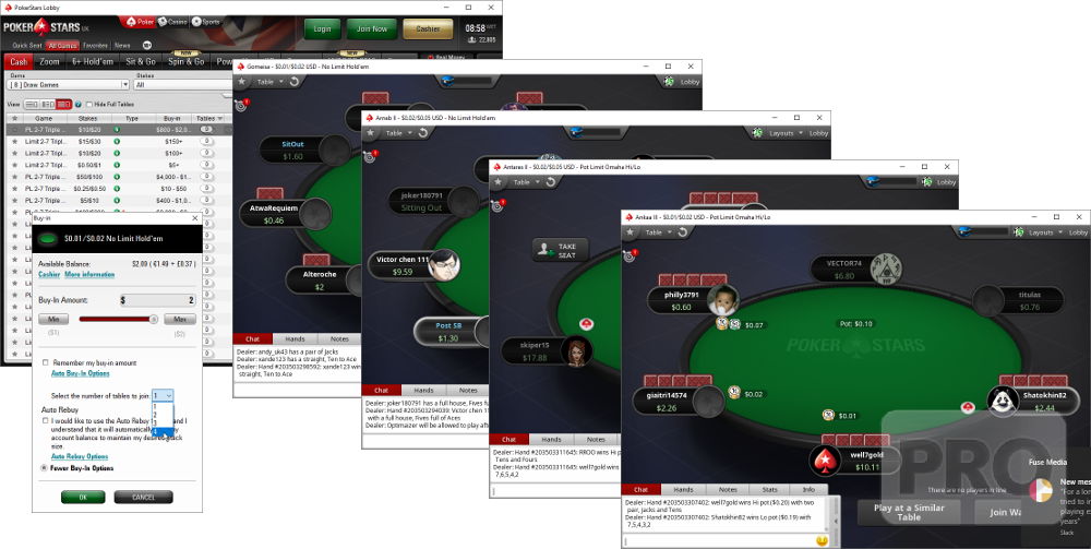 Pounding Musty Adaptation PokerStars Rolls Out Limit of Four Simultaneous Cash Game Tables Globally |  Poker Industry PRO