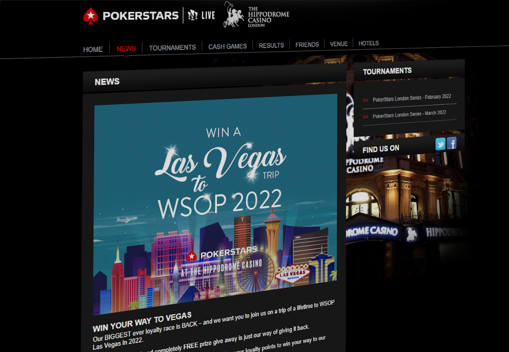 pokerstars hippodrome casino wsop 2022 package - Black-jack casino $5 deposit Sur internet