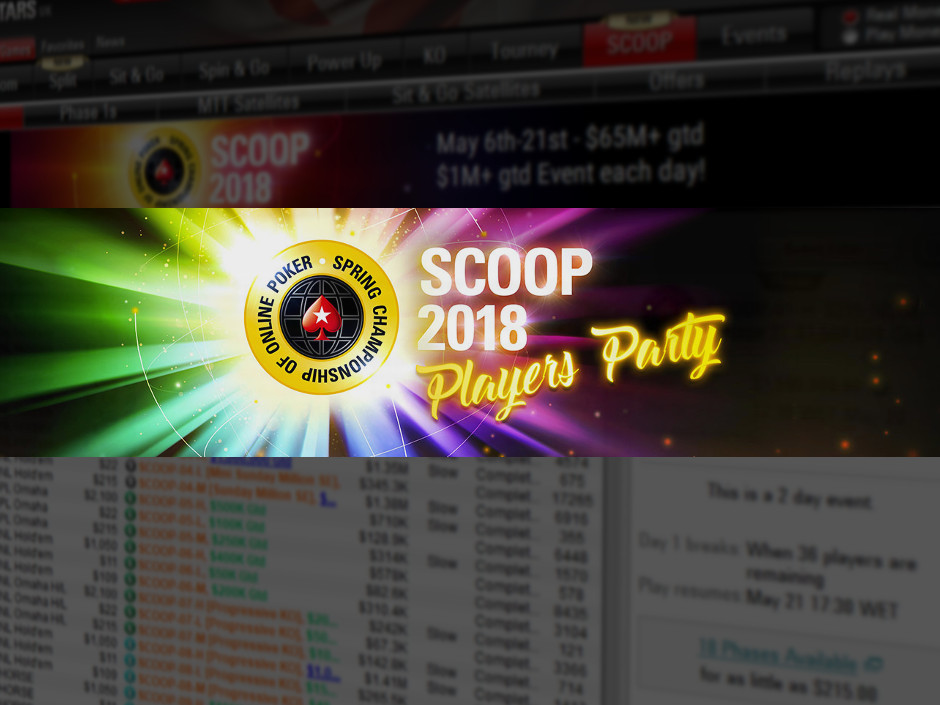 PokerStars Announces "Players Party" for 10th Anniversary SCOOP Poker