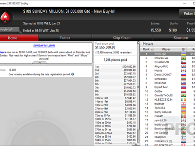 Pokerstars sunday deals million